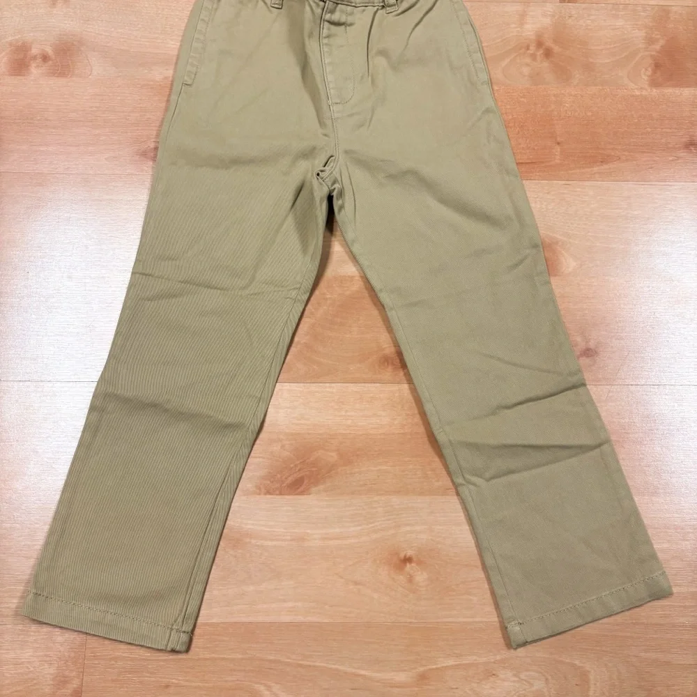 NWT Childrens Place Khaki Navy Blue Straight Leg Cotton Uniform Chino Pants 5